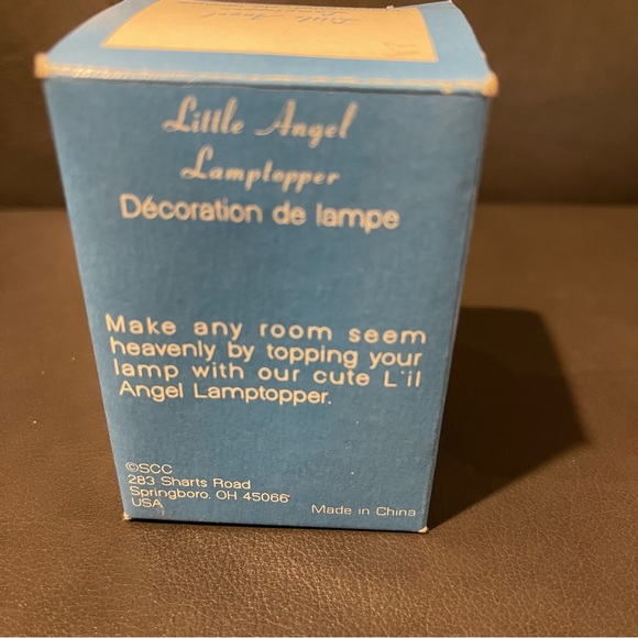 Little angel lamp topper just screws on top of lamp. Or table decor - Picture 2 of 4